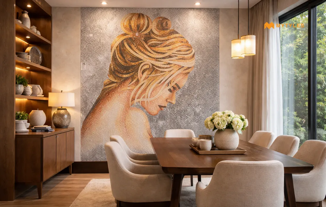 Fantasy Girl Mural Wall Tile